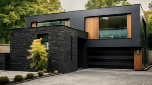 black modern house