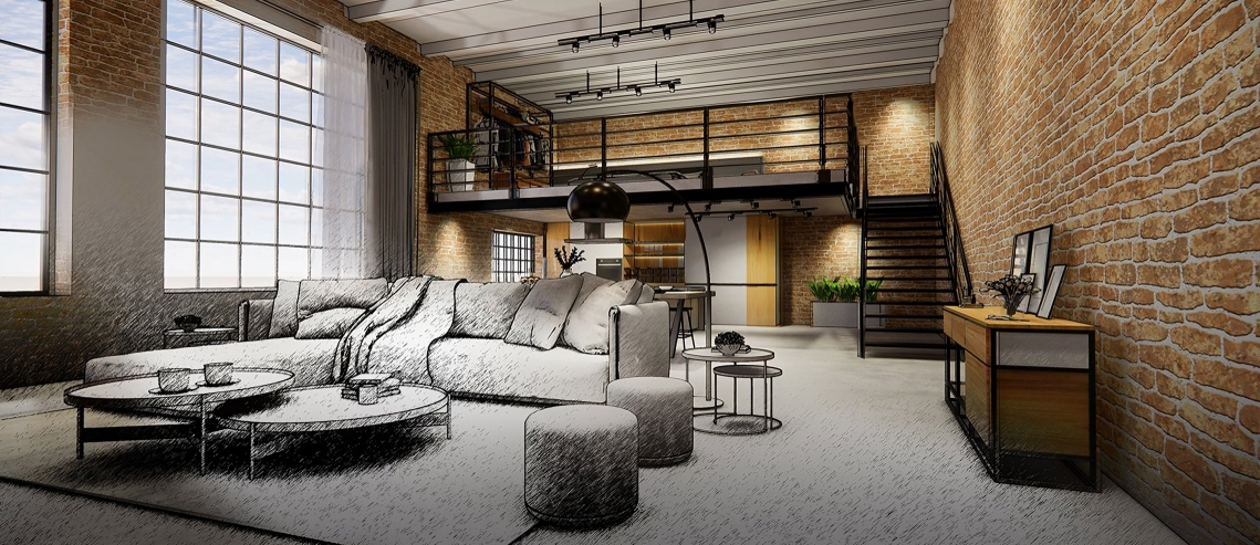modern loft apartment